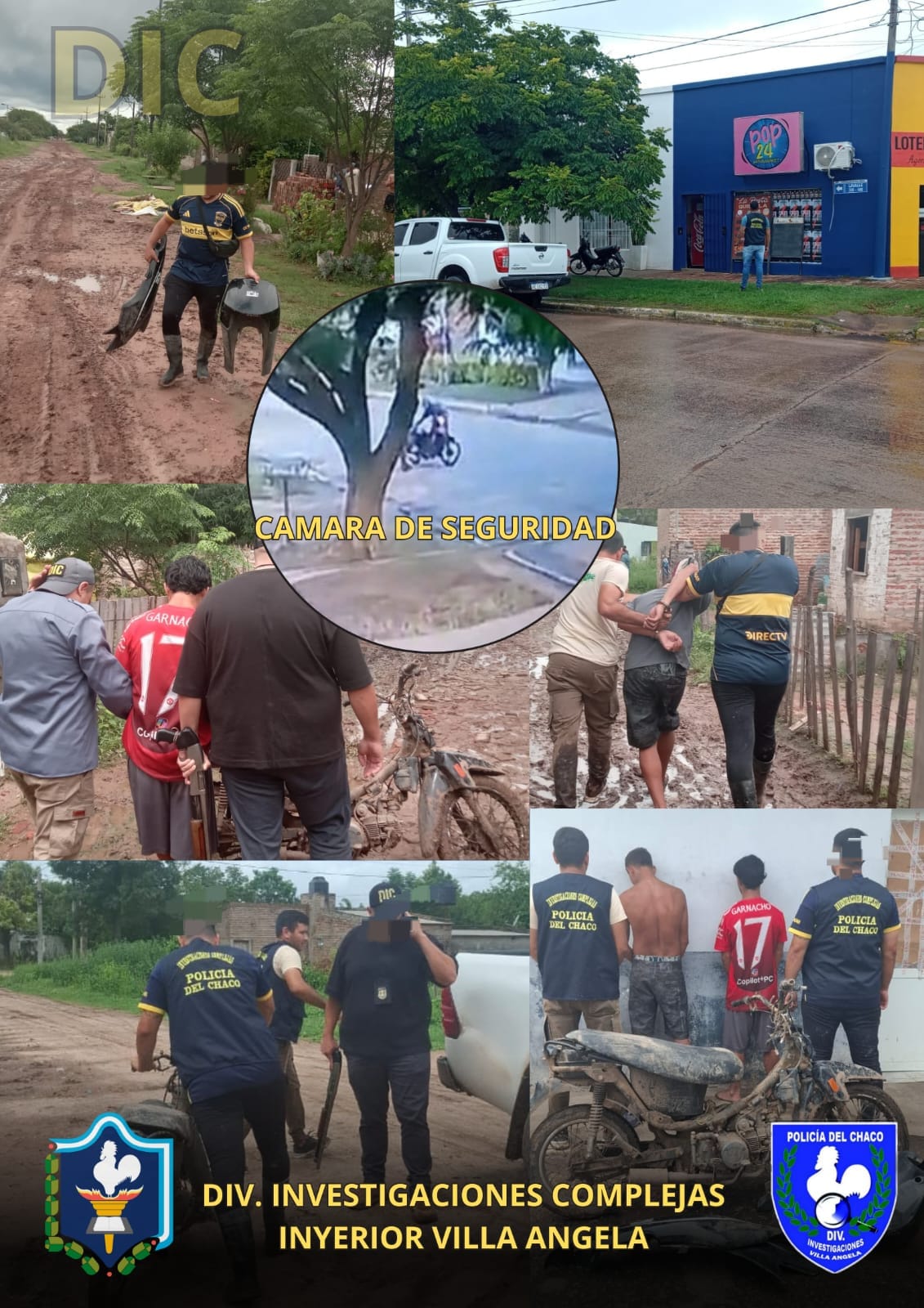 VILLA ÁNGELA: DOS CONDUCIDOS POR MOTOCICLETA SUSTRAÍDA DESDE UN DOMICILIO, ADEMÁS SERÍAN SUPUESTOS AUTORES DE ROBO EN MAXIKIOSCO